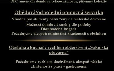 Hledáme nové kolegy